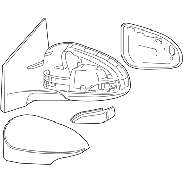 Toyota 87940-02F21-D0 Mirror Assembly