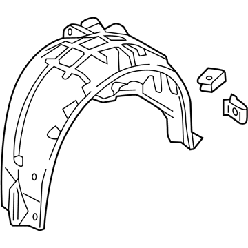 Honda 74552-TGG-A01 Fender Right, Rear Inner