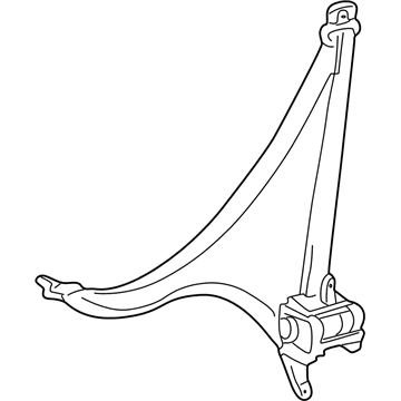 Toyota 73220-52201-A0 Belt & Retractor