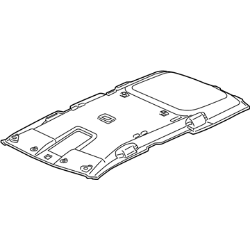 Honda 83200-SCV-A13ZA Lining Assy., Roof *NH220L* (CLEAR GRAY)