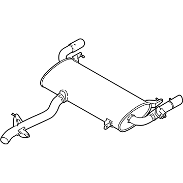 BMW 18-30-8-488-033 Rear Exhaust Flap Muffler