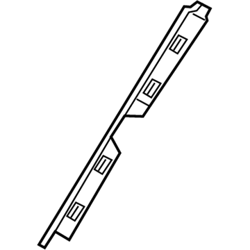 BMW 51-62-7-336-419 Retaining Strip, A-Pillar, Left