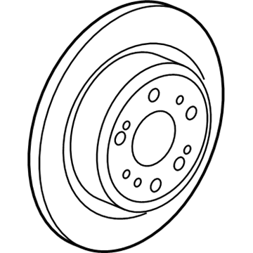 Acura 42510-TK4-A01 Drum In Disk, Rear Brke