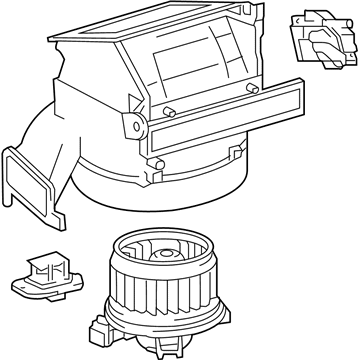 Toyota 87130-52140 Blower Assembly