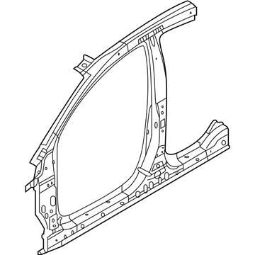 Hyundai 71120-J0000 Reinforcement Assembly-Side Complete, RH