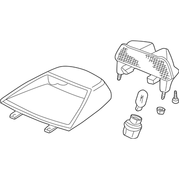 Acura 34270-ST8-A12ZB Light Assembly, High Mount Stop (Excel Charcoal)