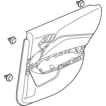 Acura 83751-TGV-A13ZA Lining, Left Rear (Deep Black)