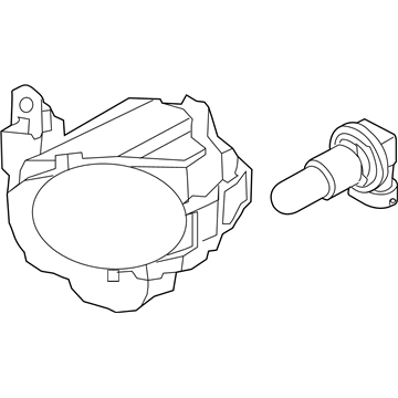 Kia 922012K510 Front Fog Lamp Assembly, Left