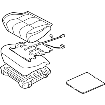 Toyota 71410-3D890-E0 Cushion Assembly