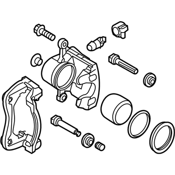 Kia 58180B2A00 Front Brake Caliper Kit, Left