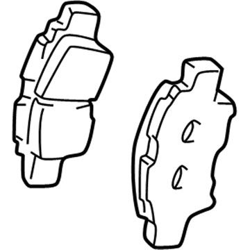 Toyota 04466-17100 Rear Pads