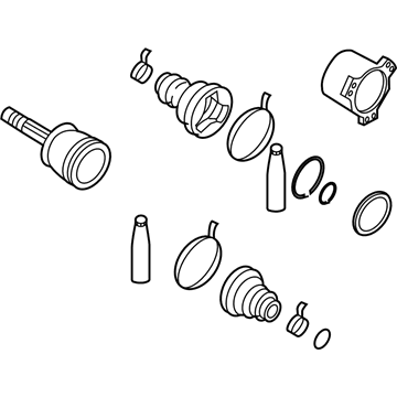 Nissan 39601-AR400 Shaft Assembly-Rear Drive, L