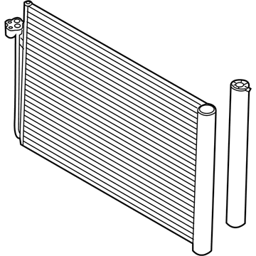 BMW 64-50-9-122-827 Condenser Air Conditioning With Drier