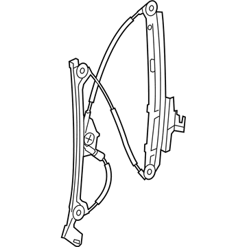 BMW 51-35-7-197-923 Rear Left Window Regulator