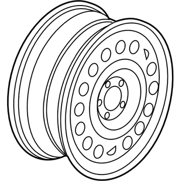 Ford KT1Z-1015-A Wheel, Steel