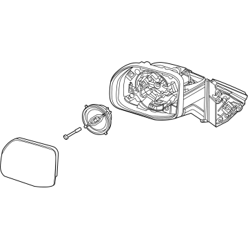 Ford M1PZ-17683-B MIRROR ASY - REAR VIEW OUTER