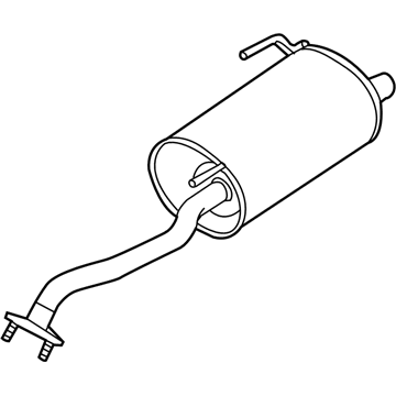 Nissan 20100-3WC6A Exhaust, Main Muffler Assembly