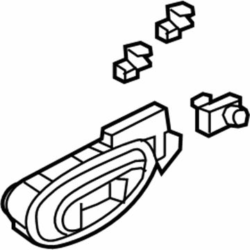 Honda 72660-SNA-A01ZA Handle Assembly, Left Rear Inside (Dark Atlas Gray)