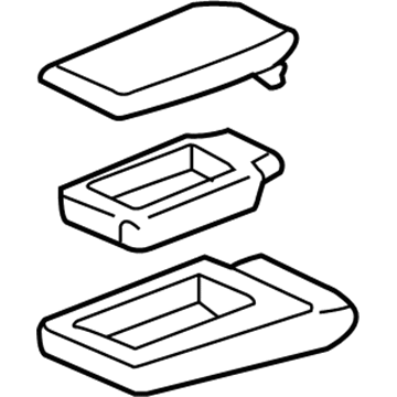 Lexus 72830-50860-A1 Rear Seat Armrest Assembly, Center