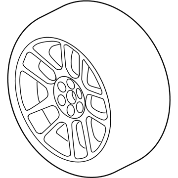 Mopar 1JJ57DX8AA Aluminum Wheel Front