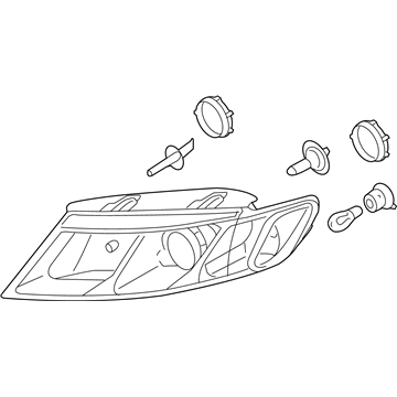 Kia 921022G530 Passenger Side Headlight Assembly
