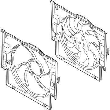 BMW 17-42-8-641-963 Fan Housing