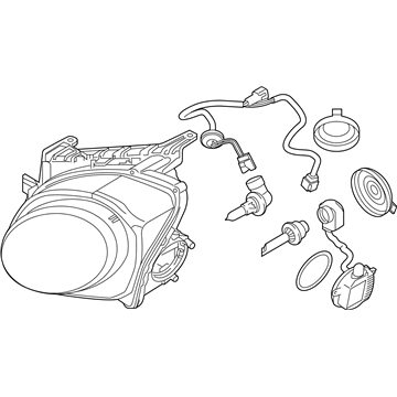 Nissan 26060-3YM8A Headlamp Assembly-Driver Side