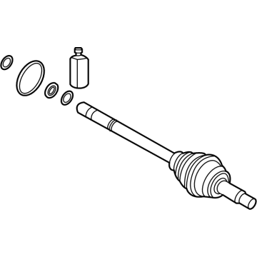 Kia 49526Q4000 Joint & Shaft Kit-Fr