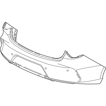 Acura 04715-TGV-A00ZZ Face, Rear Bumper