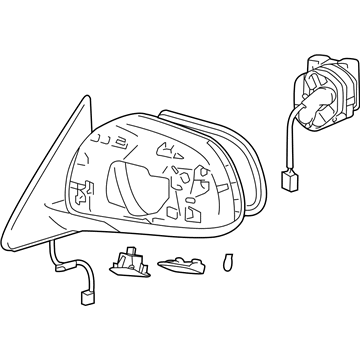 Toyota 87940-0E061 Mirror Assembly