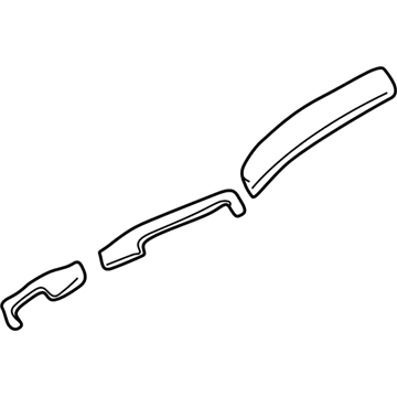 BMW 51-45-7-895-405 Set Of Decorative Strips, Aluminium