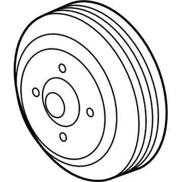 GM 12604614 Pulley-Water Pump