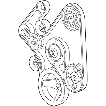 Mopar 5037542AA Belt-SERPENTINE