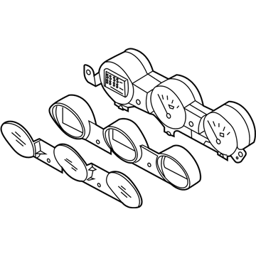 Nissan 24845-CD000 Triple Meter Assembly