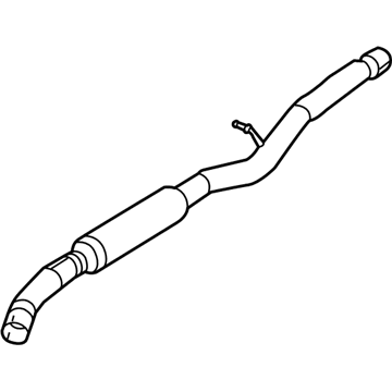 Mopar 68364017AA Exhaust Resonator And Tailpipe