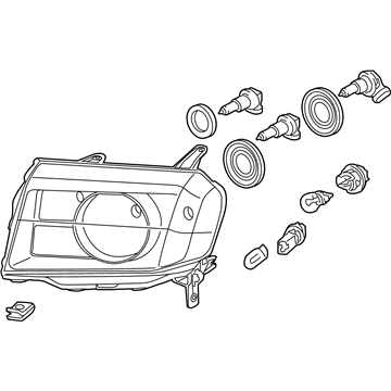 Honda 33150-SZA-A11 Headlight Assembly, Driver Side