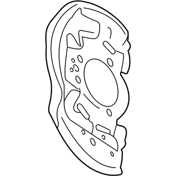 GM 21019231 Shield, Front Brake