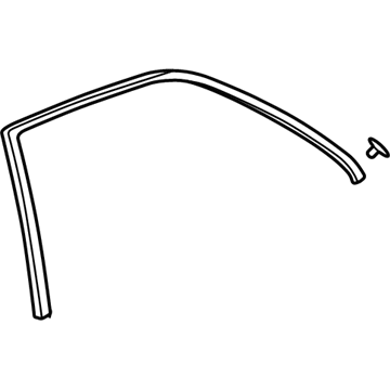 Acura 72825-S3V-A01 Sub-Seal, Right Rear Door