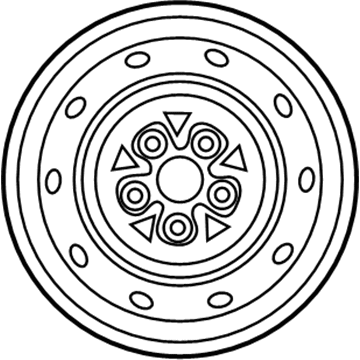 Mopar 4782793AB Steel Wheel