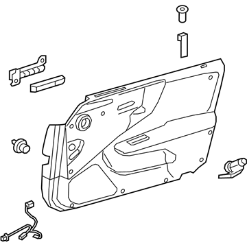 Lexus 67610-50V60-26 Panel Assembly, Front Door