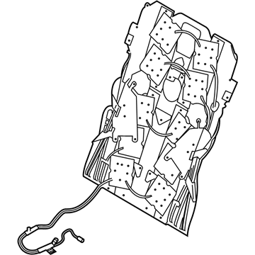 BMW 52-10-4-A02-1C7 PNEUMATIC SEAT MAT, FRONT LE