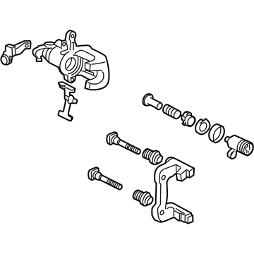 Acura 43018-TK4-A00 Caliper Sub-Assembly, Right Rear