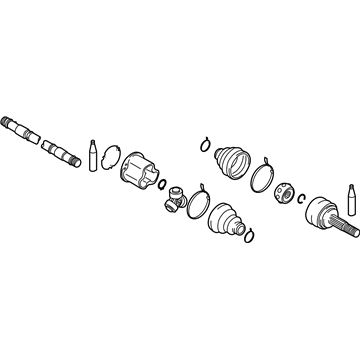 Infiniti 39100-AL860 Shaft Assembly-Front Drive, R