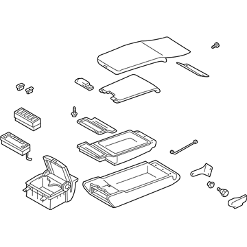 Infiniti 88700-AR617 Rear Seat Armrest Assembly