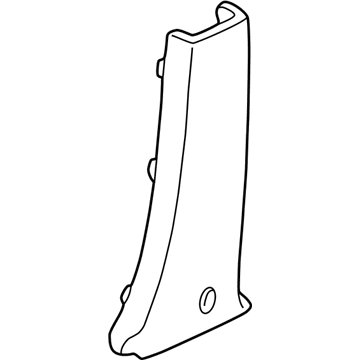 Honda 84121-S0X-A02ZB Garnish Assy., R. Center Pillar (Lower) *NH284L* (LIGHT QUARTZ GRAY)