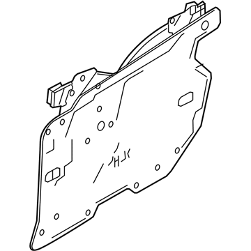 Infiniti 80721-5CA0A Front Door Window Regulator Assembly, Left