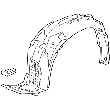 Honda 74100-T3V-A00 Fender Assembly, Right Front (Inner)