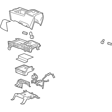 GM 22889171 Compartment Asm-Front Floor <See Guide/Bfo> *Cashmere