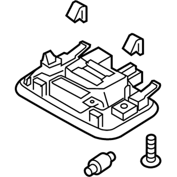 Hyundai 92850-G2000-TTX Room Lamp Assembly