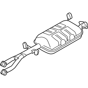 Kia 287002J100 Tail Pipe W/Muffler